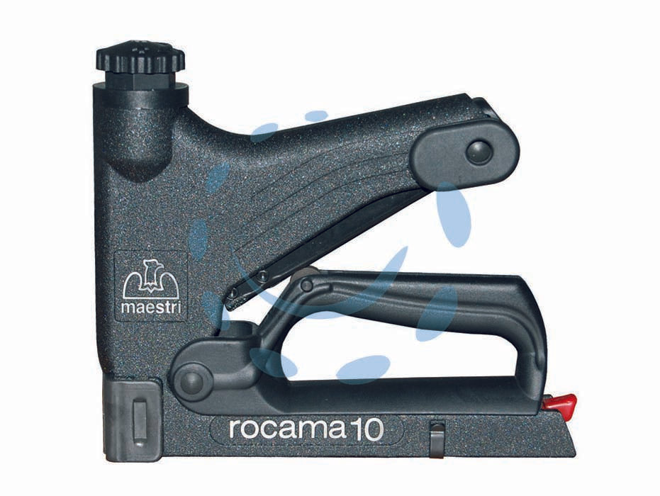 Fissatrice rocama mod.sa - SA 110/13 C/A con appendice - corpo in metallo, assemblaggio di telai e cornici per lavori di decorazione per fissare tappezzeria, ricoperture di divani e ...