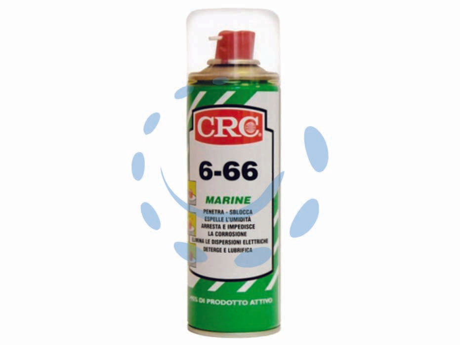 Crc 6-66 marine - ml.200 in bomboletta spray - deterge, penetra, sblocca, lubrifica, espelle l’umidità elimina le dispersioni elettriche arresta e impedisce la corrosione...