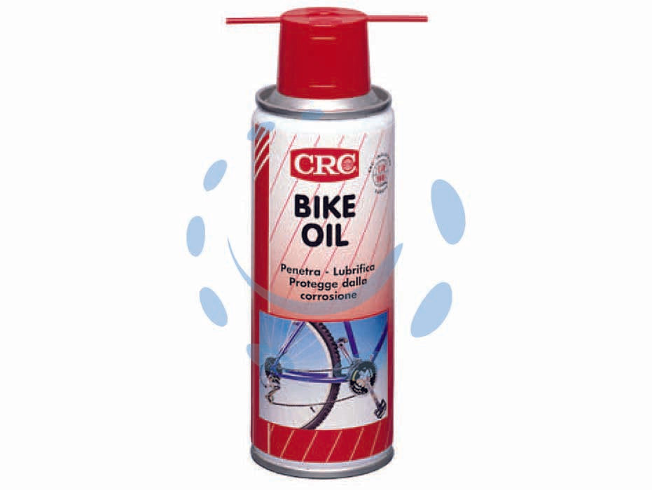 Crc detergente lubrificante per bici - ml.100 in bomboletta spray - sgrassa e pulisce rocchetti, catena deragliatori, leveracchi dei freni assi e mozzi, elimina olio, grasso e morchia penetrand...