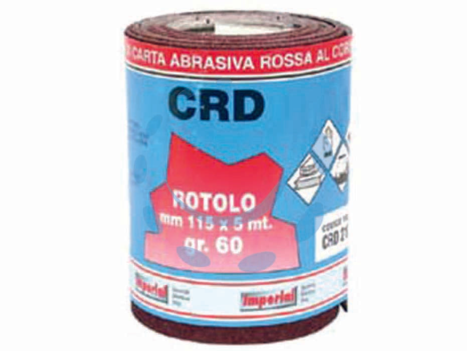 Carta abrasiva spaziata in miniroll - grana 180 - mt.5x mm.115h.utilizzo: carteggiatura e finitura a secco di legno, vernici, stucchi sia a mano sia con macchine orbitali, o...