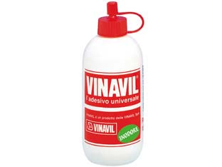 Colla vinavil universale - gr.100 in flacone - adesivo acetovinilico universale plastificato, trasparente dopo l’essiccazione, senza solventi, inodore, adatto per incollare...