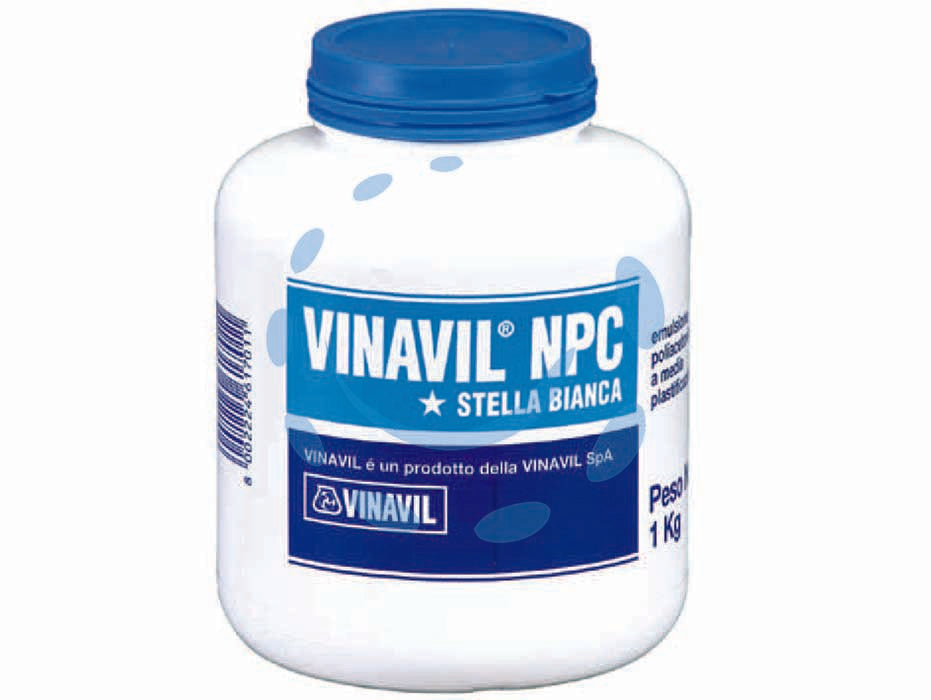 Colla vinavil npc kg.1 - Kg. 1 - adesivo acetovinilico universale plastificato a media viscosità trasparente dopo l’essiccazione, senza solventi, adatto per l...