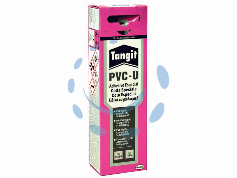 Colla tangit per pvc rigido in tubetto - gr.125 - in astuccio, adesivo a base di PVC disciolto in solvente, ideale per giunzioni longitudinali di tubi in PVC rigido, per l’ass...