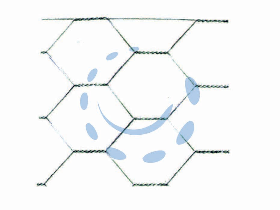 Rete tripla torsione zincata dopo la tessitura maglia 16/2 spessore filo ø mm.0,6- mt.10 cm.100h. - adatta per recinzioni agricole, allevamento, industria, edilizia, bricolage