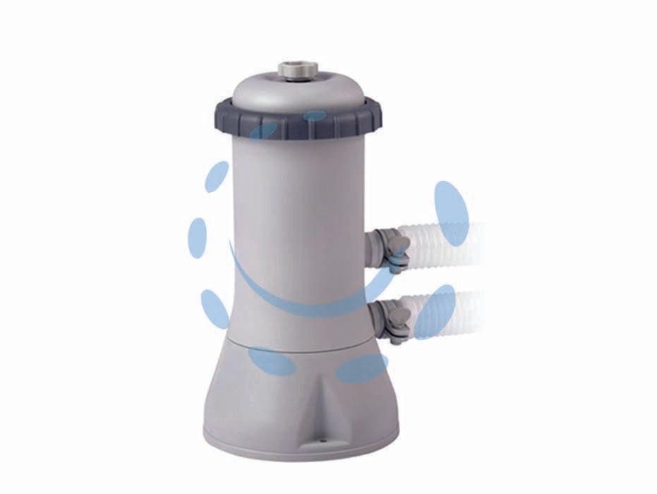 Pompa con filtro a cartuccia per piscine fino 6.500 litri - peso kg.3,60 (28604) - 45w di potenza, tensione 220/240v, doppio isolamento, valvola di sfiato, portata d'acqua 2.006 lt./h., adatta per piscine ton...