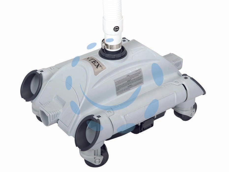 Robot pulizia fondo piscina - peso kg.8,30 (28001) - deve essere alimentato collegando il tubo di mandata della pompa della piscina, pulisce il fondo della piscina senza sforzo a...