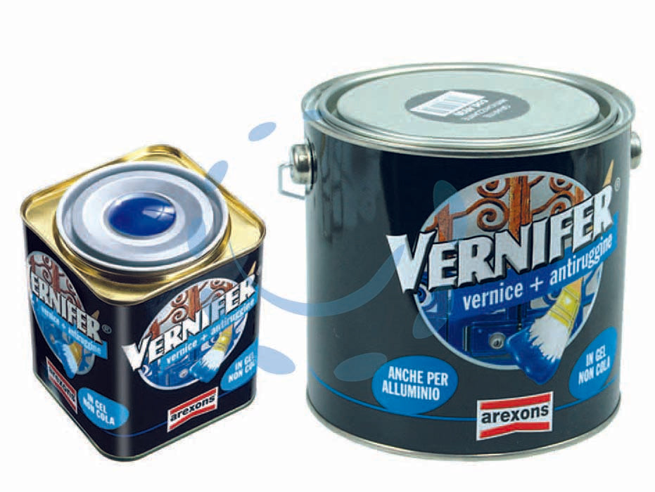 Vernifer vernice antiruggine in gel - antracite antichizzato (4928) ml.2000 - applicazione: superfici metalliche, due prodotti in uno: antiruggine + vernice di finitura in gel, non cola, pronto all'uso, ...