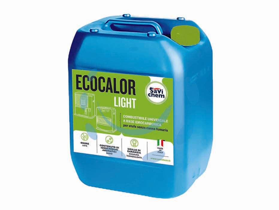 Liquido ecocalor light per stufe lt.18 (su ordinazione) - lt.18 - universale per stufe senza canna fumaria, combustibile di qualità, tenore in aromatici ridotto, combustione senza fumo e liev...