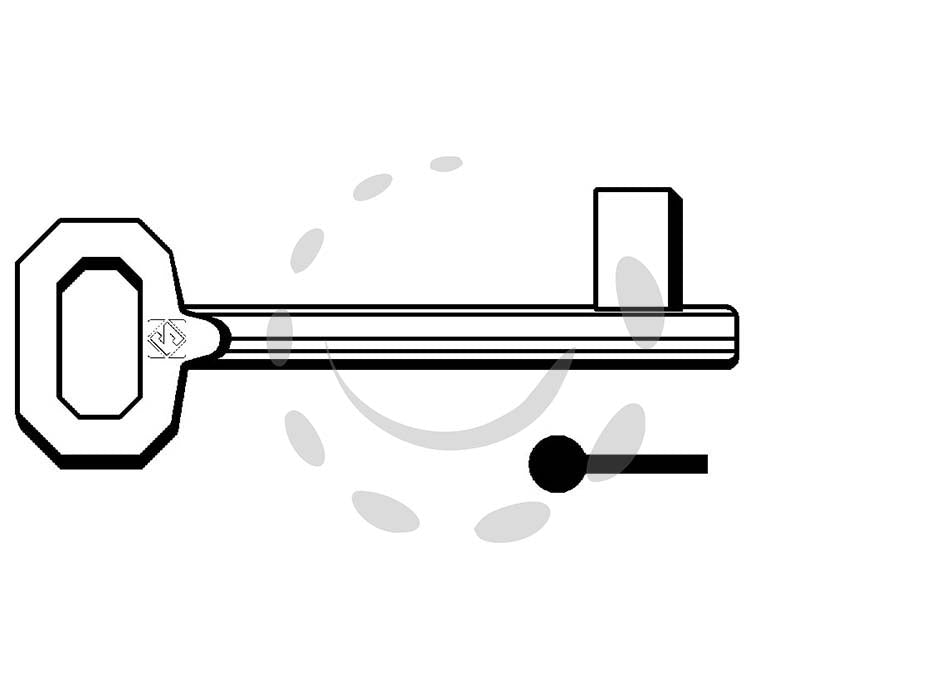 Chiavi patent passepartout bonaiti, iseo, mp 5012 - 5012 - in ottone