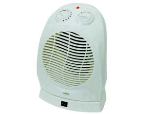 Termoventilatore ruotante con termostato 2000w - cm.24x21x31h. - 2000w di potenza con tre livelli di temperatura, aria fresca, calda da 1000/2000w, tensione 230v-50 Hz con termostato ambie...