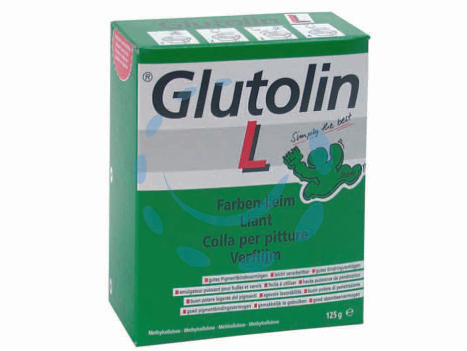 Colla glutolin l - gr.145 - legante per pitture a tempera resistenti allo fregamento nonchè mano di fondo prima dell'applicazione di nuove pitture e para...