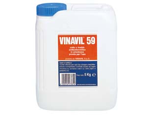 Colla vinavil 59 kg.5 - Kg.5 - adesivo acetovinilico ad alto residuo secco, trasparente dopo l’essiccazione, senza solventi. adatto per incollare legno, imp...