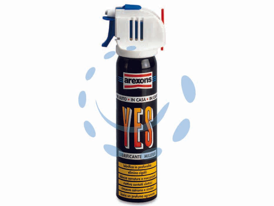 Yes olio lubrificante spray milleusi - ml.75 in bomboletta spray - applicazione: elimina cigolii, sblocca serrature e meccanismi, riattiva i contatti elettrici, lubrifica in profondità, sciogl...