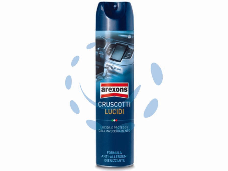 Lucida cruscotti per auto - ml.600 in bombola spray (8316) - applicazione: cruscotti, puliscee protegge i cruscotti e tutte le supergici in plastica, similpelle, gomma e legno dell'auto,...