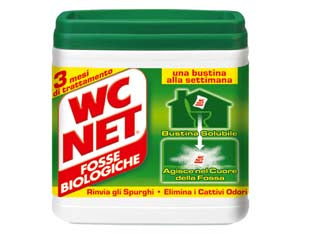 Wc net fosse biologiche in bustine - 12 bustine solubili - per fosse biologiche