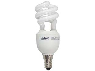 Lampada elettronica a spirale e14 - 11w - E14 -  2700°K calda - 230v