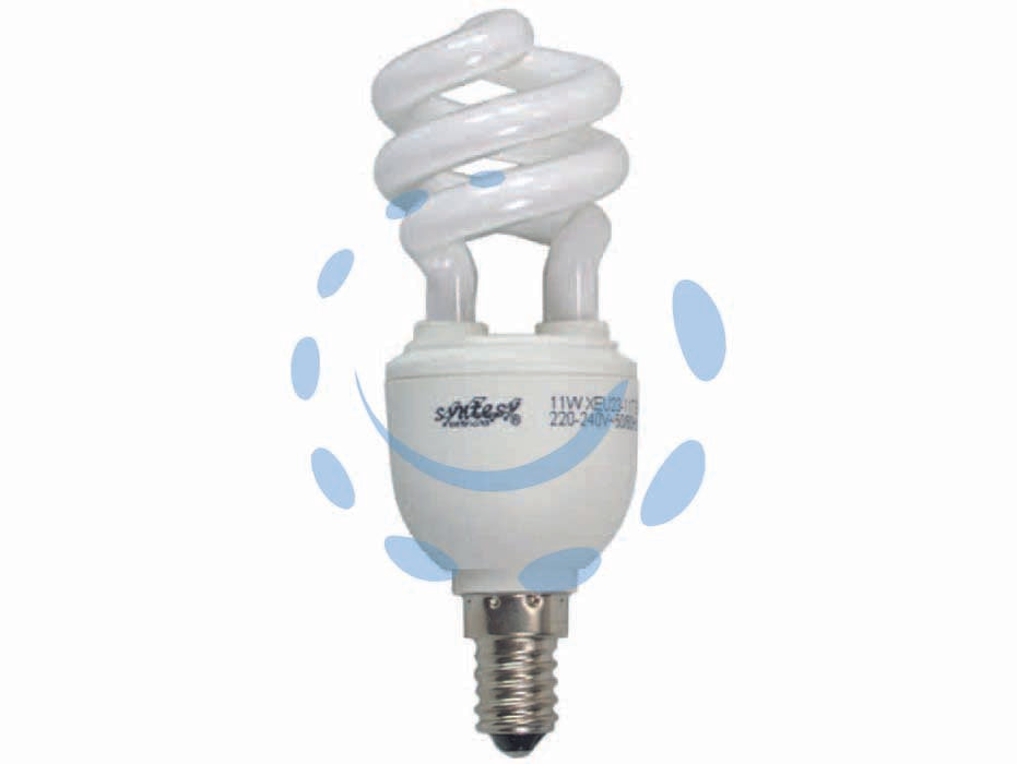 Lampada elettronica a spirale e14 - 11w - E14 -  2700°K calda - 230v