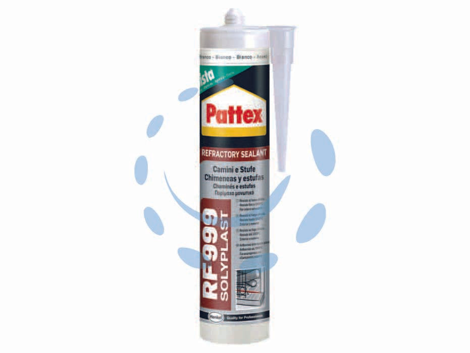 Pattex sigillante refrattario sista rf 999 colorato - ml.300 - in cartuccia, sigillante siliconico refrattario a base di silicati impiegato per la sigillatura di giunti esposti alla fiamma...