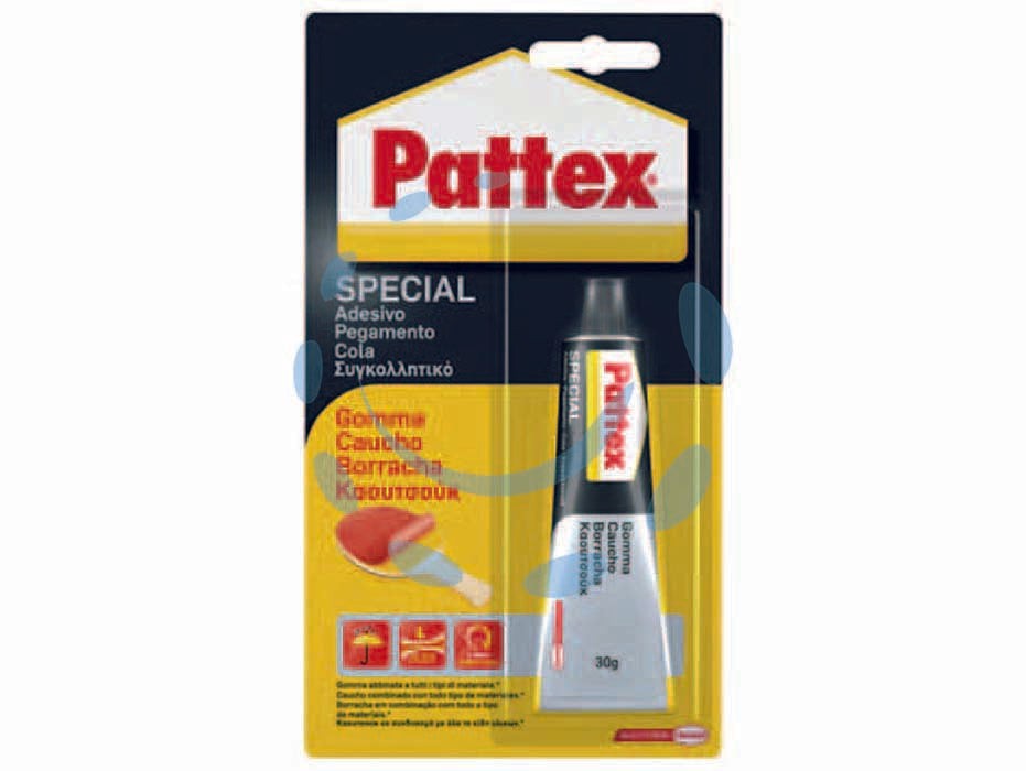 Pattex adesivo special gomma - gr.30 - in blister, adesivo a ideale per incollaggio rapido di gomma, tessuti gommati tra loro o su altri materiali come metallo, cuo...