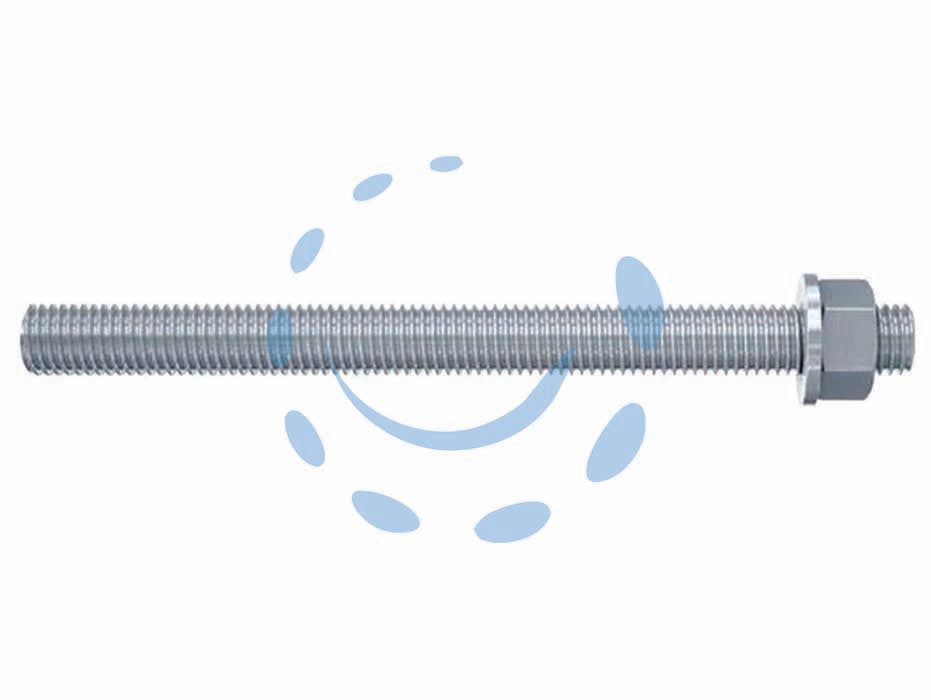 Barra filettata dado e rosetta fis a - FIS A ø mm.12x160 - in acciaio zincato classe 5,8