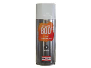 Smalto 800°c alta temperatura spray - ml.400 marrone (3329) - in bomboletta spray, contiene pigmenti micronizzati ad elevata copertura, resiste sino a 600° in continuo con punte sino a 80...