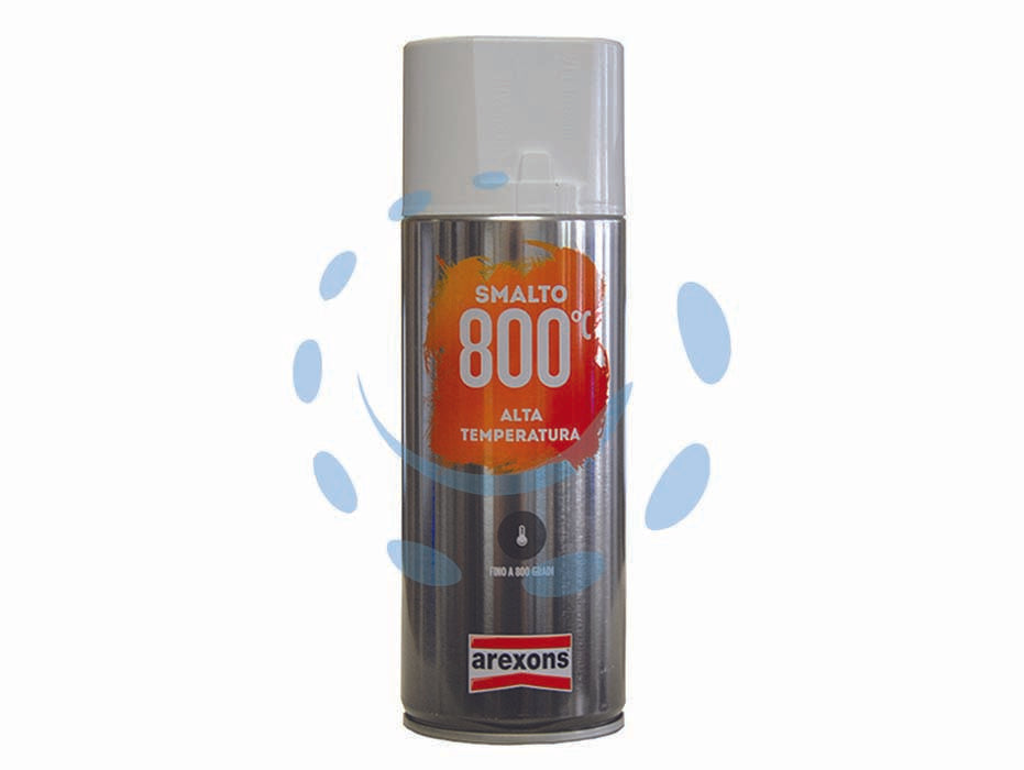 Smalto 800°c alta temperatura spray - ml.400 marrone (3329) - in bomboletta spray, contiene pigmenti micronizzati ad elevata copertura, resiste sino a 600° in continuo con punte sino a 80...