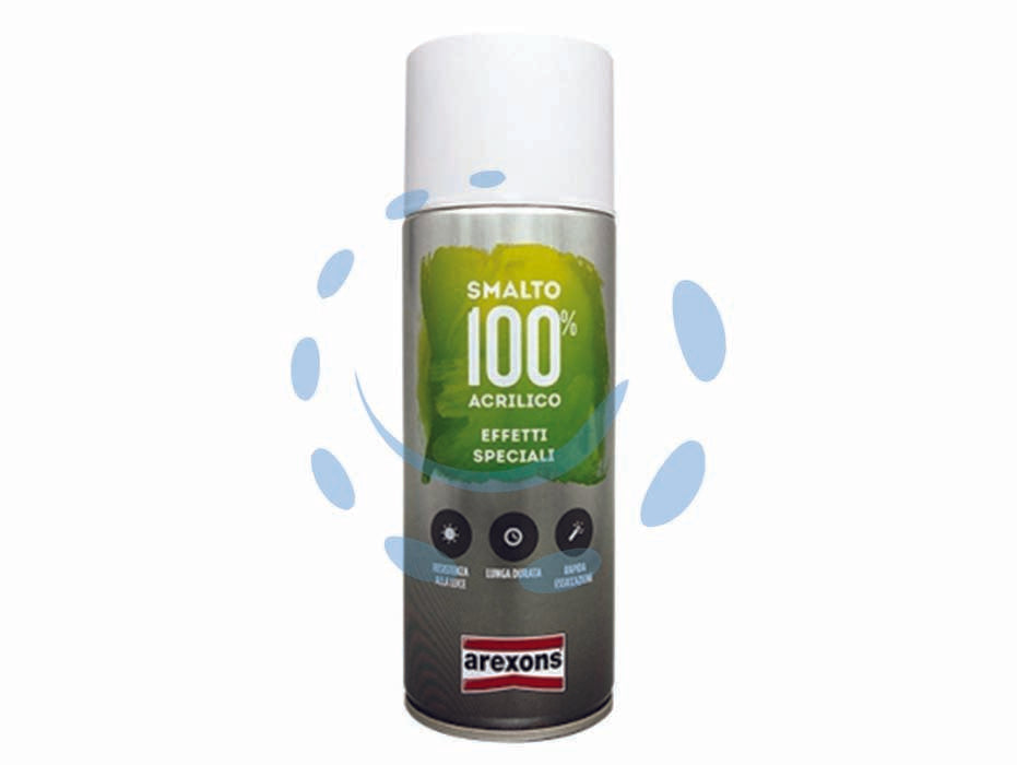 Smalto 100% acrilico metallizzato spray - ml.400 oro pallido (3670) - in bomboletta spray, a base sintetica rapida essiccazione adatto per tutte le superfici, interni/esterni, contiene pigmenti m...