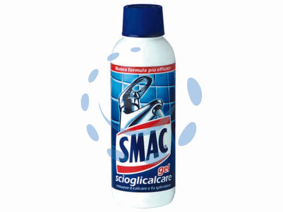 Smac scioglicalcare gel - ml.500 - rimuove il calcare da ogni tipo di superficie in particolare rubinetti e lavandini