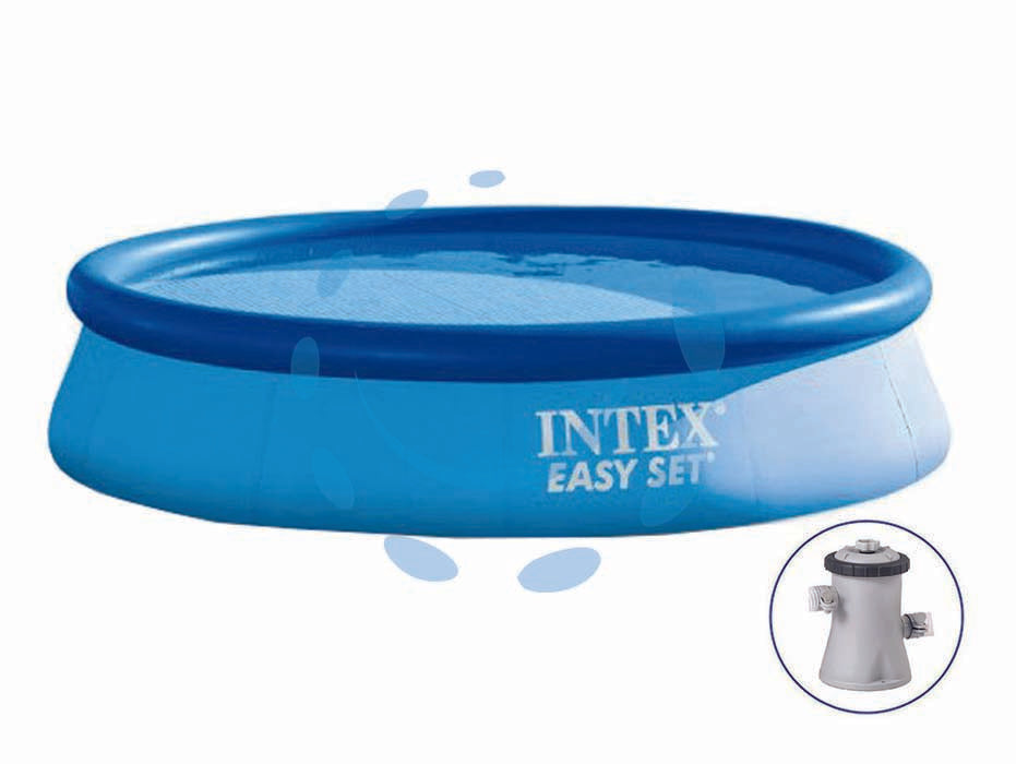 Piscina easy set rotonda  autoportante c/pompa filtro cm.305x76h. - capacità lt.3853 - kg.10,8 (28122) - colore azzurro, rivestimento in PVC a 3 strati ad alto impatto e resistente all'abrasione, bordo ad anello gonfiabile, spazio...