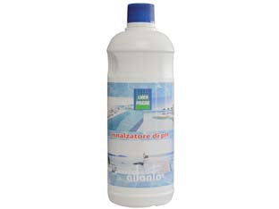 Correttore ph piu liquido - lt.1 in flacone - innalza il valore del PH dell’acqua con effetto tampone, dosaggio: mediamente gr.200, 300 per 100 mc. d'acqua per innalzare d...