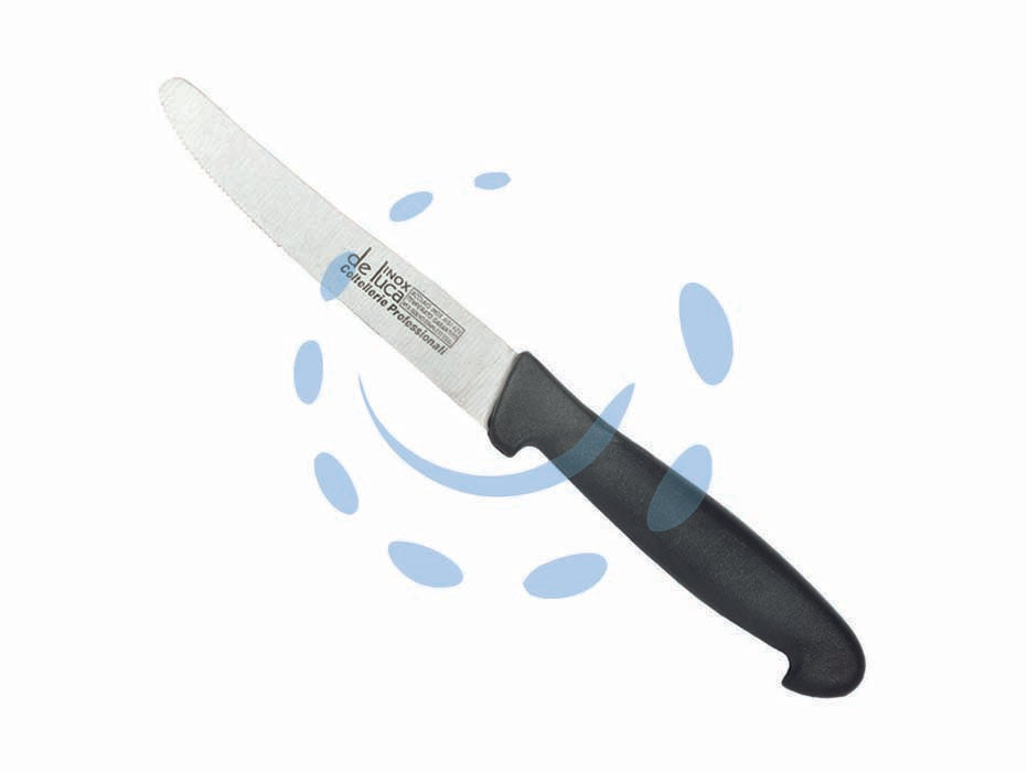 Coltello da tavola professionale - cm.11, art.430-11 - lama dentata in acciaio inox professionale, manico plastica