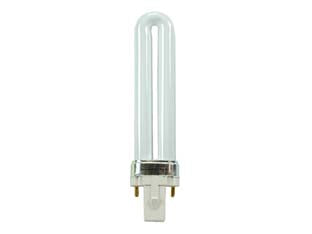 Lampada fluorescente longlife con starter incorporato g23 - 9w - G23 2pin - 2700°K calda - 600 lm - 34x167h - 230v lampada fluorescente compatta non integrata, durata media 8.000 ore, 2PIN con starter incorporato, alimentatore conven...