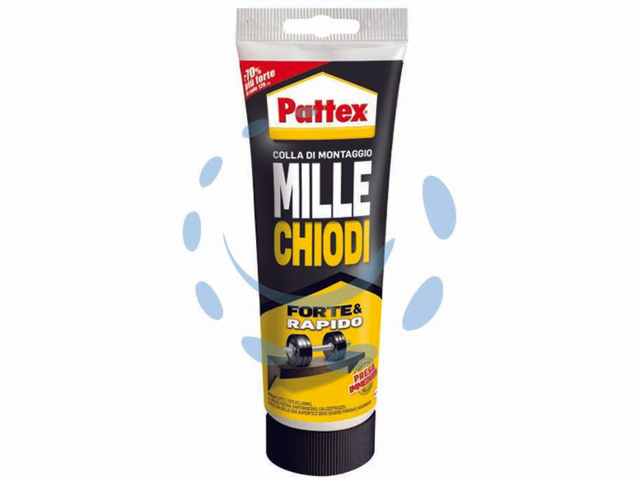 Pattex millechiodi forte e rapido - gr.250 - adesivo acrilico in dispersione acquosa caratterizzato da una notevolissima forza adesiva iniziale (per effetto ventosa) che ...