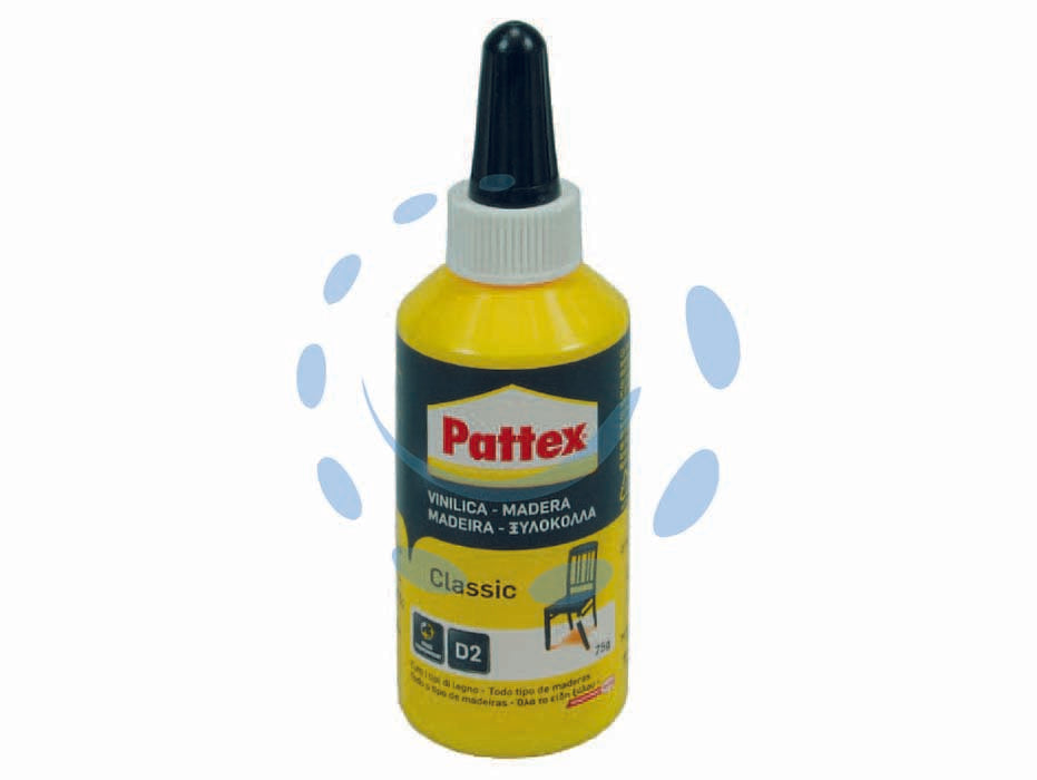 Pattex colla vinilica classic universale - gr.100 - in flacone, adesivo acetovinilco ideale per riparazioni e assemblaggi di legno e derivati, in forma di listelli, pannelli, se...