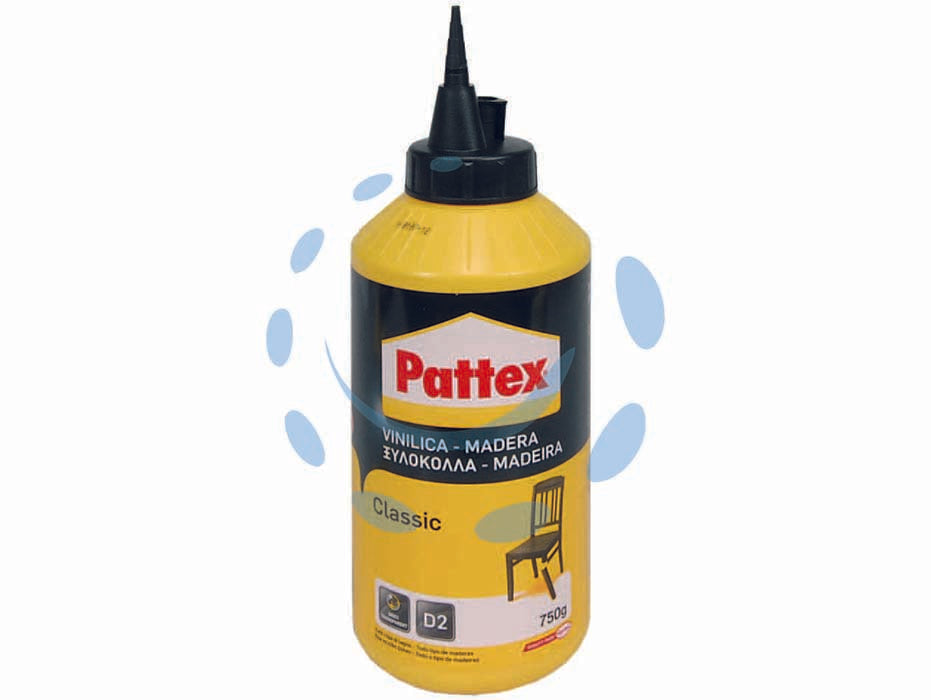 Pattex colla vinilica classic universale gr.750 - gr.750 - in flacone, adesivo acetovinilco ideale per riparazioni e assemblaggi di legno e derivati, in forma di listelli, pannelli, se...