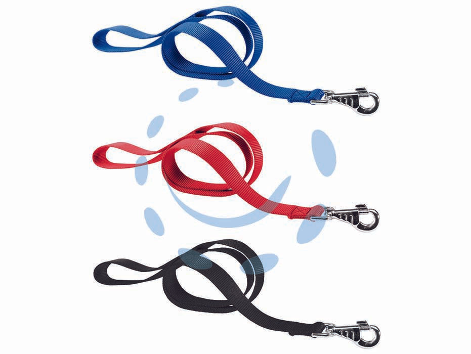 Guinzagli nylon club per cani - cm.2x120 colore blu G20/120 - particolarmente resistente a sollecitazioni e strattoni grazie al materiale di cui è composto, è comodo e pratico: un utile m...