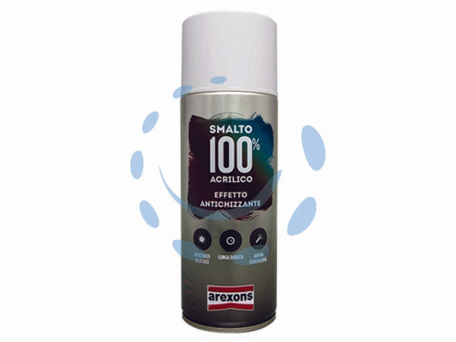 Smalto 100% acrilico antichizzante spray - ml.400 antichizzante antracite (3719) - garantisce un’ottima protezione anticorrosiva, aspetto finale tipico del ferro antico, Ideale per: porte, cancelli, box, scos...