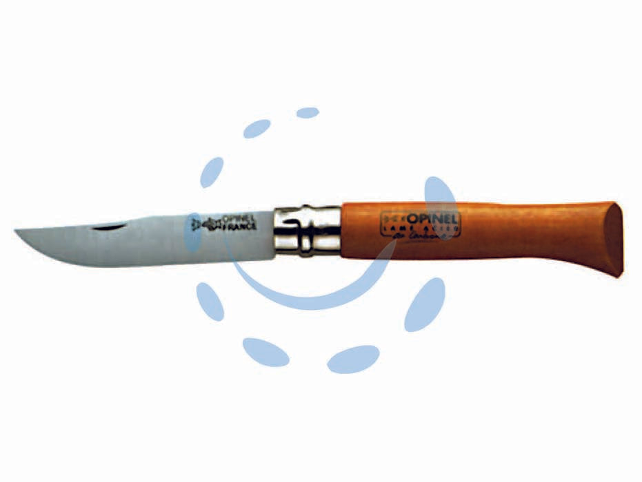 Coltelli opinel tradizione con virobloc - n°07 lama da cm.8 - lama in acciaio al carbonio, con qualità di taglio eccezionale e una grande facilità di affilatura, pratici ed efficaci per l...