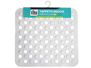 Tappeto doccia quadro in pvc bianco - cm.43x43 - Nessuna Descrizione per questo prodotto