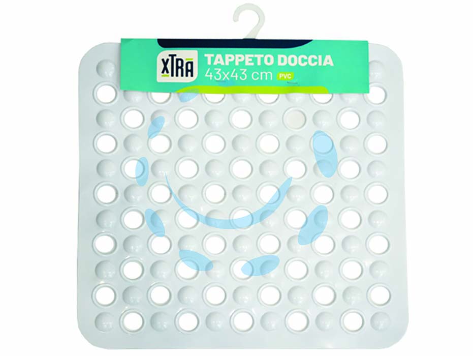 Tappeto doccia quadro in pvc bianco - cm.43x43 - Nessuna Descrizione per questo prodotto