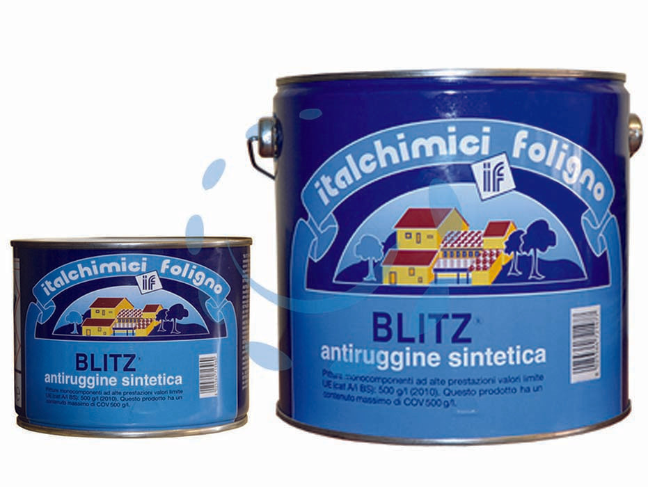 Antiruggine sintetico blitz - ml.2500 grigio - prodotto a base sintetica, consigliata per ogni tipo di superfice nei più comuni cicli di protezione del ferro sia verniciato...