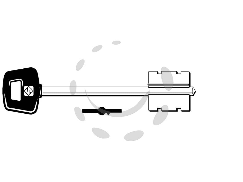 Chiavi doppia mappa cisa 5cs12p - 5CS12P - in ottone nichelato