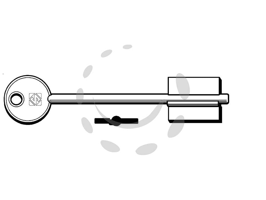 Chiavi doppia mappa safe 5ms1 - 5MS1 - in ottone nichelato