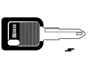 Chiavi neiman per auto renault ne72dp - NE72DP - in acciaio nichelato, testa in plastica nera