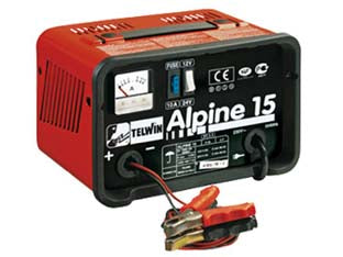 Caricabatterie alpine 15 9a 12/24v - potenza assorbita 110w, monofase, tensione di rete 230v / 50/60Hz, tensione di carica 12/24v, corrente di carica efficace 9A ...