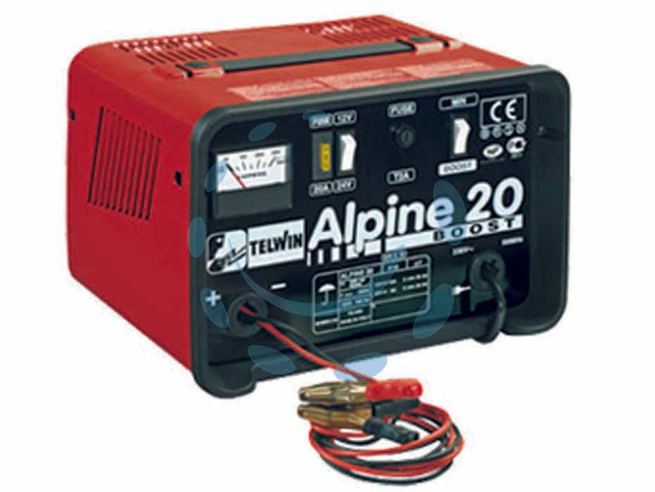 Caricabatterie alpine 20 18a 12/24v - potenza assorbita 300w, monofase, tensione di rete 230v / 50/60Hz, tensione di carica 12/24v, corrente di carica efficace 18A...