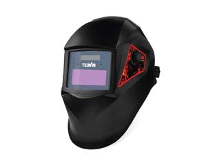 Maschera professionale tribe ad oscuramento automatico variabile - vetro 90 x 110 - maschera automatica a caschetto adatta alla saldatura MIG-MAG ed MMA, il filtro a cristalli liquidi LCD si oscura automaticam...