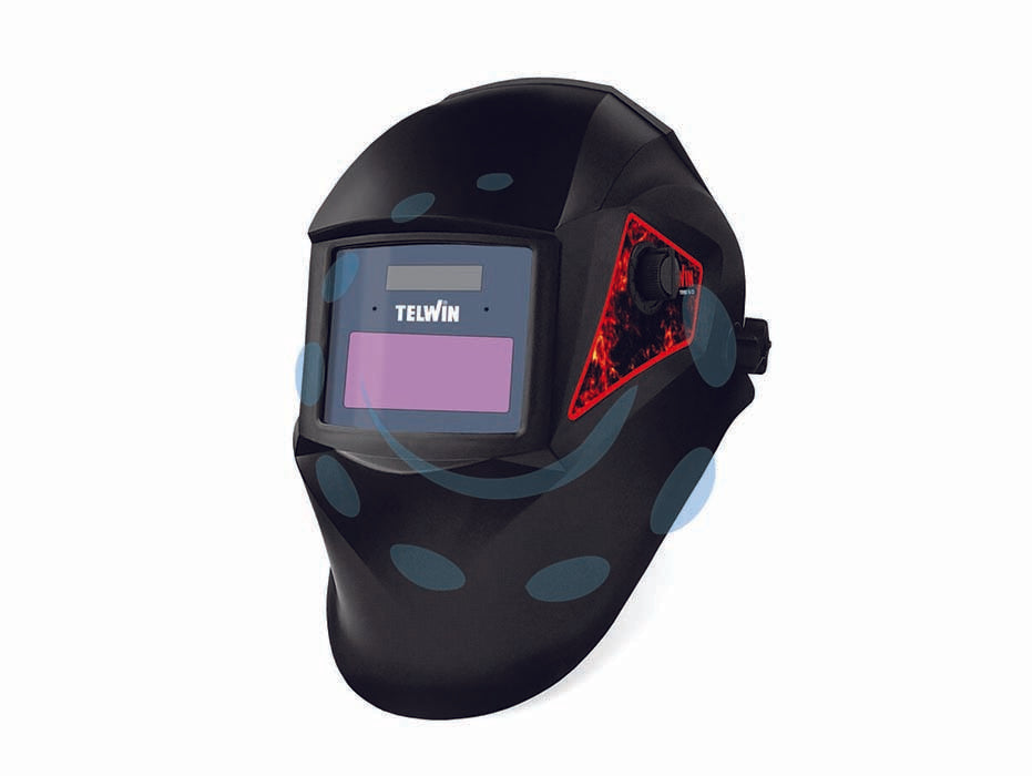 Maschera professionale tribe ad oscuramento automatico variabile - vetro 90 x 110 - maschera automatica a caschetto adatta alla saldatura MIG-MAG ed MMA, il filtro a cristalli liquidi LCD si oscura automaticam...