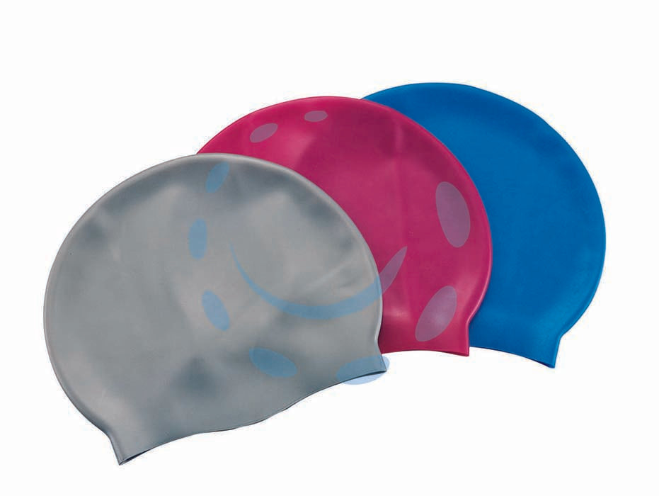 Cuffia hydro-swim in silicone per uomo e donna  +14 anni - (art.26006) - in silicone, 3 colori assortiti