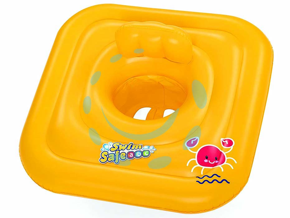 Salvagente gonfiabile mutandina swim safe  1-2 anni - cm.76x76 - peso gr.725 (art.32050) - realizzato in vinile, 4 camere d'aria, per bambini da 1 a 2 anni, spessore plastica mm.0,25, grafica con animaletto, mutandin...